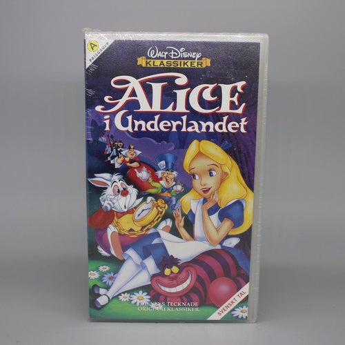 Disney - Alice i underlandet - INPLASTAD (VHS)