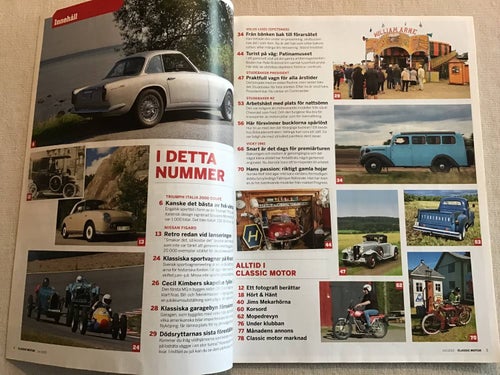 CLASSIC MOTOR NR 7 2023 NISSAN FIGARO,DÖDSRYTTARE WILLIAMS ARNE,VOLVO,GILERA 50