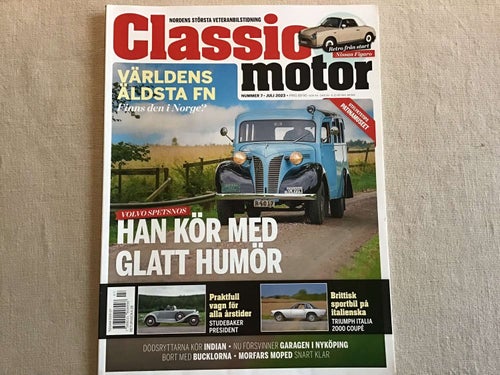 CLASSIC MOTOR NR 7 2023 NISSAN FIGARO,DÖDSRYTTARE WILLIAMS ARNE,VOLVO,GILERA 50