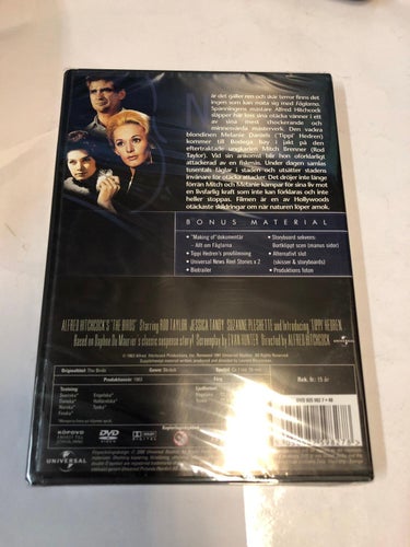 Dvd - Hitchcock / Fåglarna - Inplastad