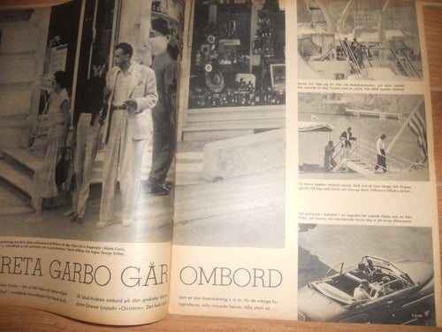 Se nr29 1955 Greta Garbo, Gunnar Nordahl, cirkus zoo