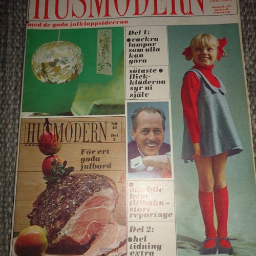 Husmodern nr48 1965 Olle Björklund, Lill-Babs Gevalia reklam,