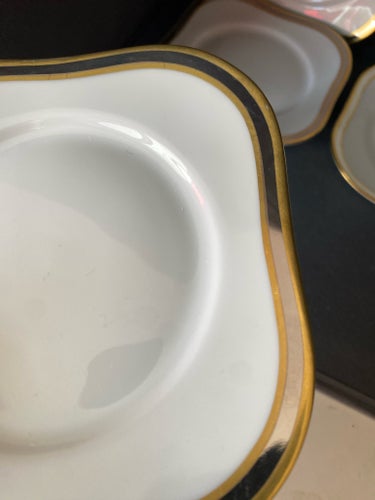 5 Hackefors assietter 15 cm - Guld/Platina