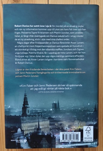 Lögner – Faber & Pedersen. Del 5 i Martin Juncker-serien. Förlagsny inbunden bok