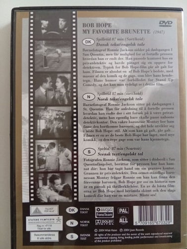 Bob Hope - My Favorite Brunette DVD