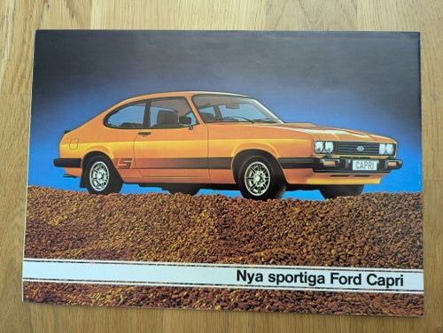 Ford Capri Broschyr katalog försäljningsbroschyr