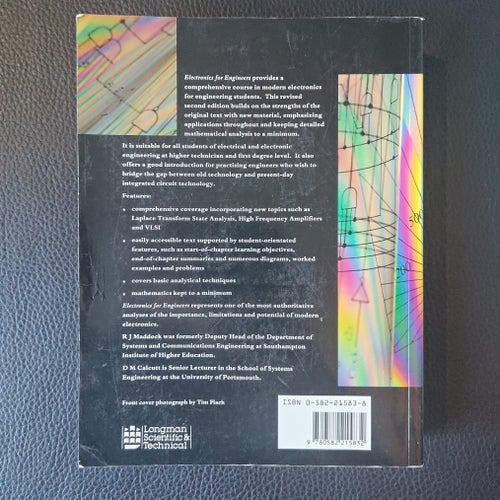 Electronics for Engineers av R.J. Maddock & D.M. Calcutt, andra upplagan