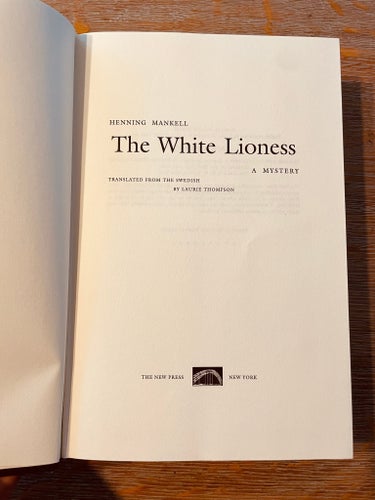 Book – Henning Mankell – The White Lioness