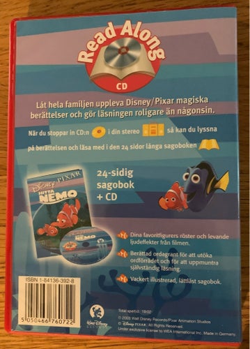 Disney Pixar Hitta Nemo Read Along Sagobok + CD