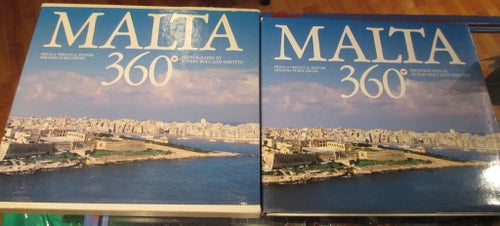 Foto, stor fin fotobok om Malta 360° ,  i mapp, engelska, tyska, spanska mm