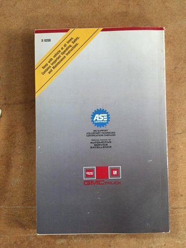 1992 GMC Sonoma Owner's Manual