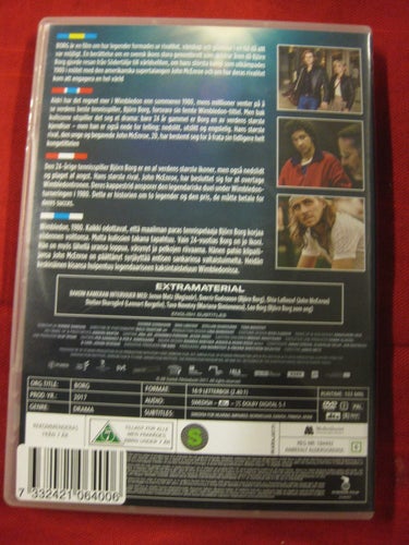 BORG (BJÖRN) - SVENNIR GUDNASON, STELLAN SKARSGÅRD - DVD