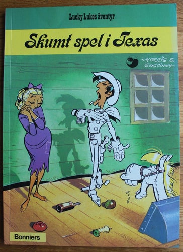 LUCKY LUKE ALBUM NR 24 SKUMT SPEL I TEXAS 1976 1:a uppl