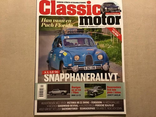 CLASSIC MOTOR NR 12 2023 DIDGE CORONET,BMW JAVELIN,VOLVO P1800,VICTORIA,SAAB 96