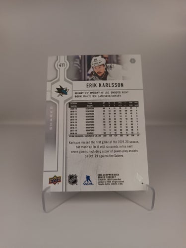 2019-20 Upper Deck - #411 - Erik Karlsson