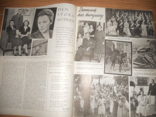 Idun nr18 1947 kungligt Danmark, Karin Kock, Pearl Buck