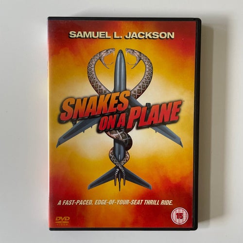 Snakes on a Plane (DVD) Samuel L. Jackson Engelsk text.