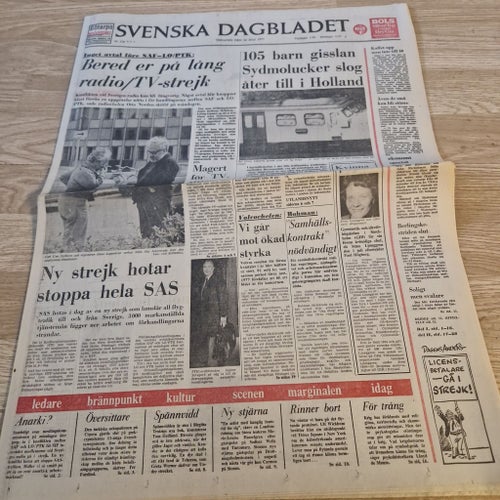 Svenska Dagbladet Tidning från 1977