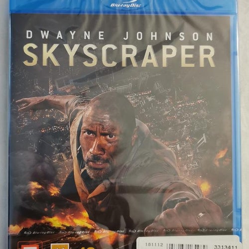 Bluray-film: Skyscraper (Dwayne Johnson) (NY, INPLASTAD!)