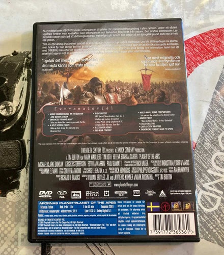 APORNAS PLANET (PLANET OF THE APES 2001). 2 DVD SVENSK SPECIALUTGÅVA