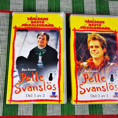 VHS Pelle Svanslös (Julkalender 1997 Katt Uppsala Björn Kjellman)
