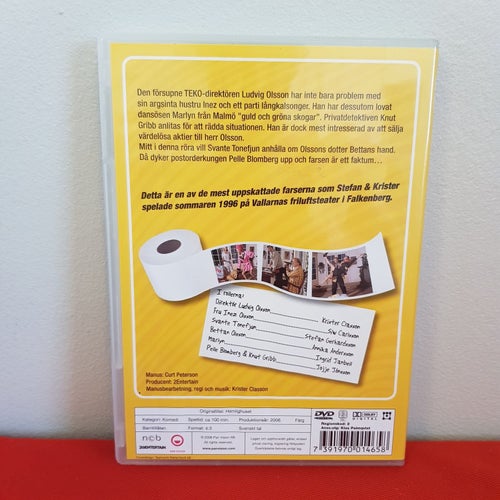 DVD - Skrattfarsen Hemlighuset - Jojje Jönsson - Fint Skick