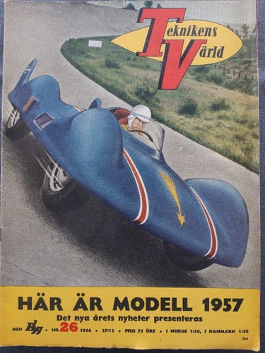 Teknikens Värld nr 26 1956: Mercedes 190, USA-bilarna 1957