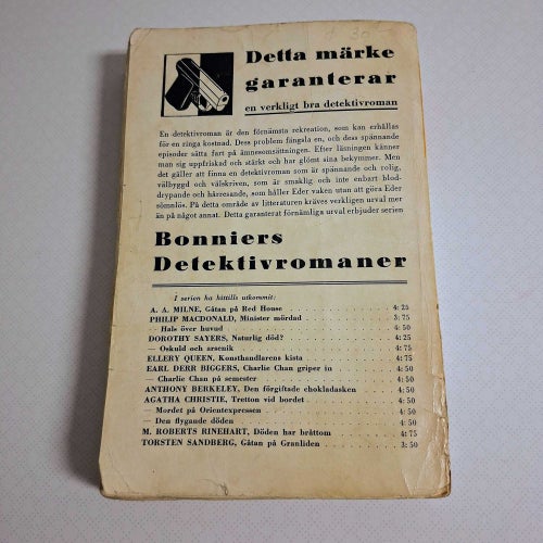 Agatha Christie - Den flygande döden hft sv 1a 1936 Pistolserien