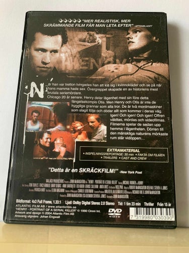 Henry : En massmördare, Dvd