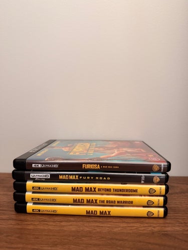 Mad Max Collection 4K UHD Fury Road Furiosa – 5 filmer