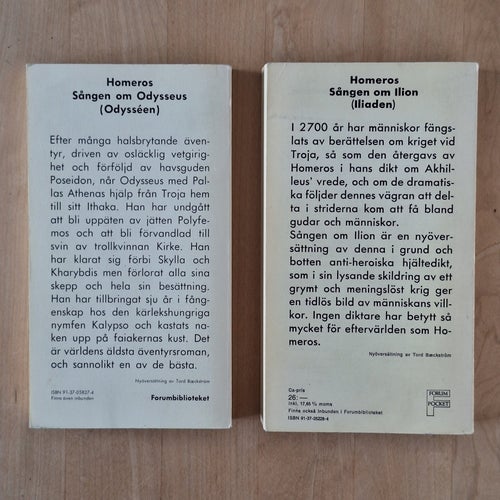 Homeros - Odysséen & Iliaden