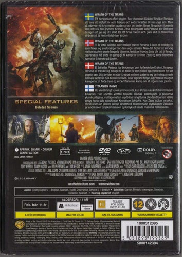 WRATH OF THE TITANS - DVD (INPLASTAD)