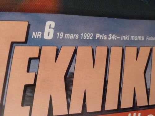 TEKNIKENS VÄRLD, NR 6 - 1992, TIDNING