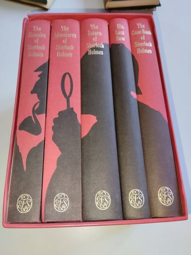 Sherlock holmes Arthur conan doyle 5 books folio society