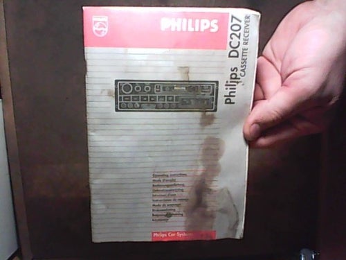 Philips DC 207 instruktionsbok bilstereo