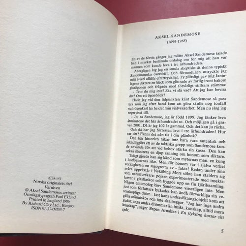 VARULVEN Aksel Sandemose 1986