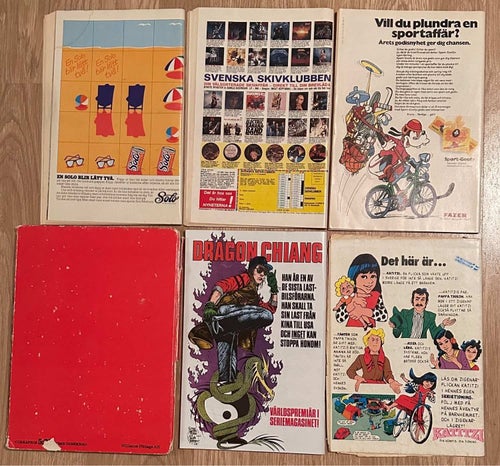 Samling av Serietidningar: Serie magasinet, Stålmannen m.fl. 6 st.