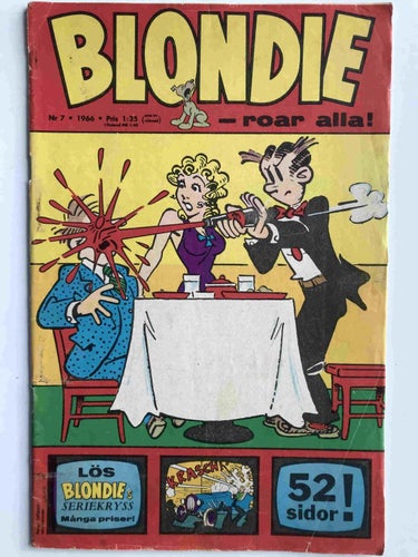 Blondie - 1966:7 VG med pren.kupong första o sista sidan