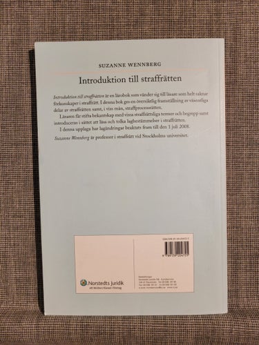 Introduktion till Straffrätten av Suzanne Wennberg, 2008