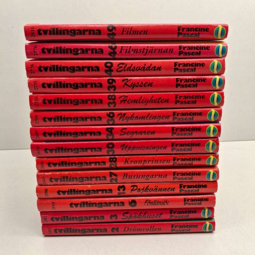 Tvillingarna x14 Ungdomsböcker - Bokpaket - Se bilder för titlar