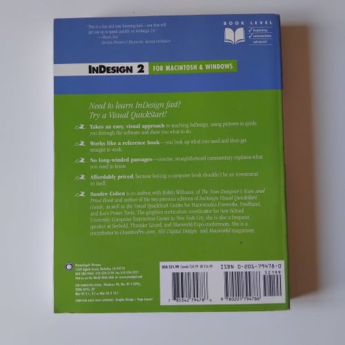 InDesign for Macintosh & Windows av Sandee Cohen, 2002