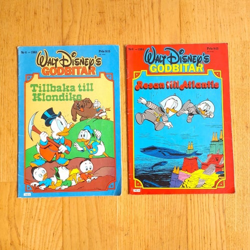 Walt Disney's godbitar Tillbaka till Klondike & Resan till Atlantis Carl Barks