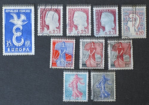 Frankrike 1958-61 OBS kvalitet enligt bild läs mer nedan