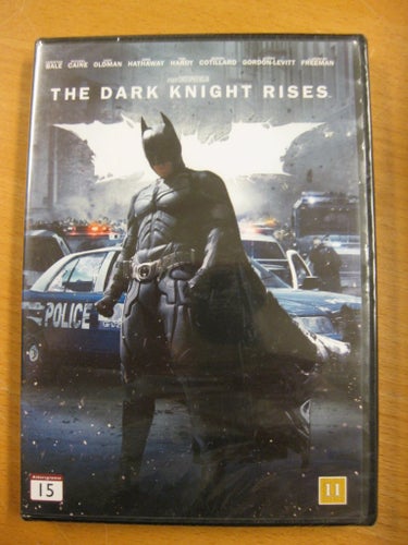 THE DARK KNIGHT RISES - CHRISTIAN BALE, M CAINE - NY, INPLASTAD DVD