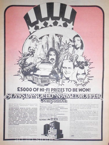 HI-FI COMPETITION - ROTEL, AKAI, WHARFEDALE, STOR TIDNINGSANNONS 1977