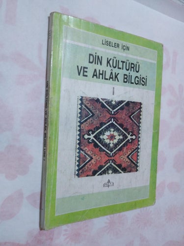 Din Kulturu ve Ahlak Bilgisi ders kitabi 1 gymnasium, lärobok i religion, turkis