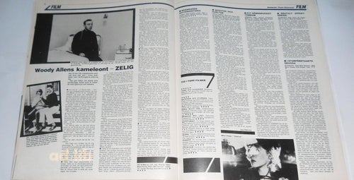 FILM - SCARFACE, ZELIG, SÖMNEN, RÄTTA VIRKET, SILKWOOD - PRESSKLIPP 1984