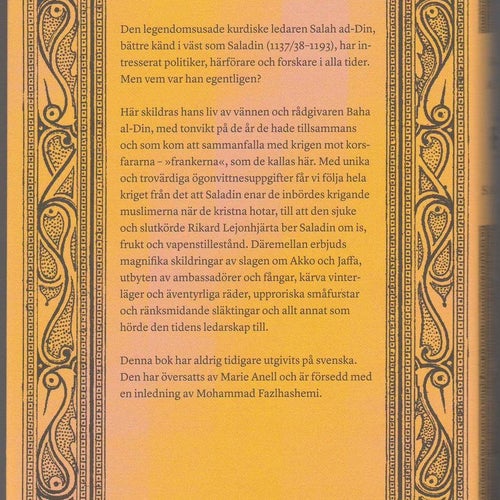 Saladin: hans liv och hans krig mot frankerna / Baha al-Din