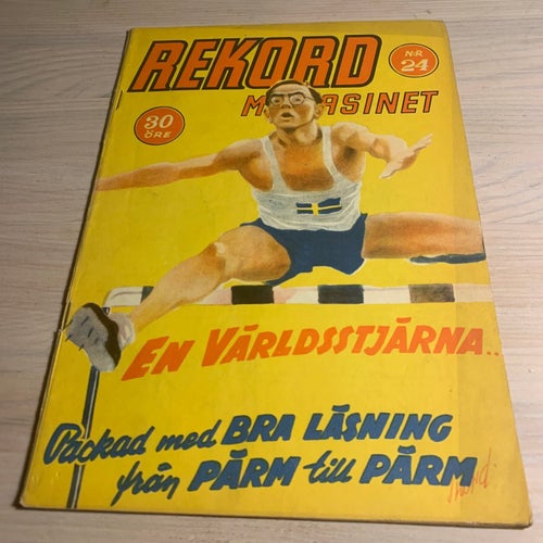 Tidningen Rekord Rekordmagasinet 1944 nr 24 - (baksidan saknas)