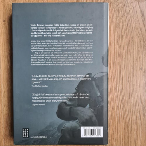Krig : rädsla, död, kärlek | av Sebastian Junger